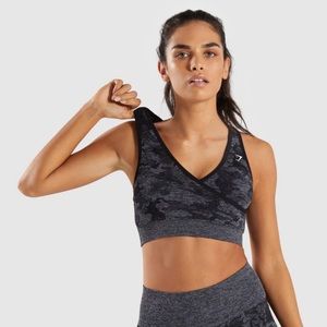 GYMSHARK ADAPT CAMO SEAMLESS SPORTS BRA